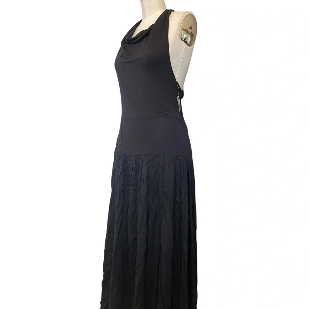 ❤️ NWT! Free People ‘Sasha Convertible Maxi Dress’ XL Black - Picture 6 of 9